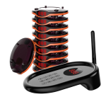 VyCall MCS-10 müşteri çağrı cihazı, 10 pager ve verici ünitesi