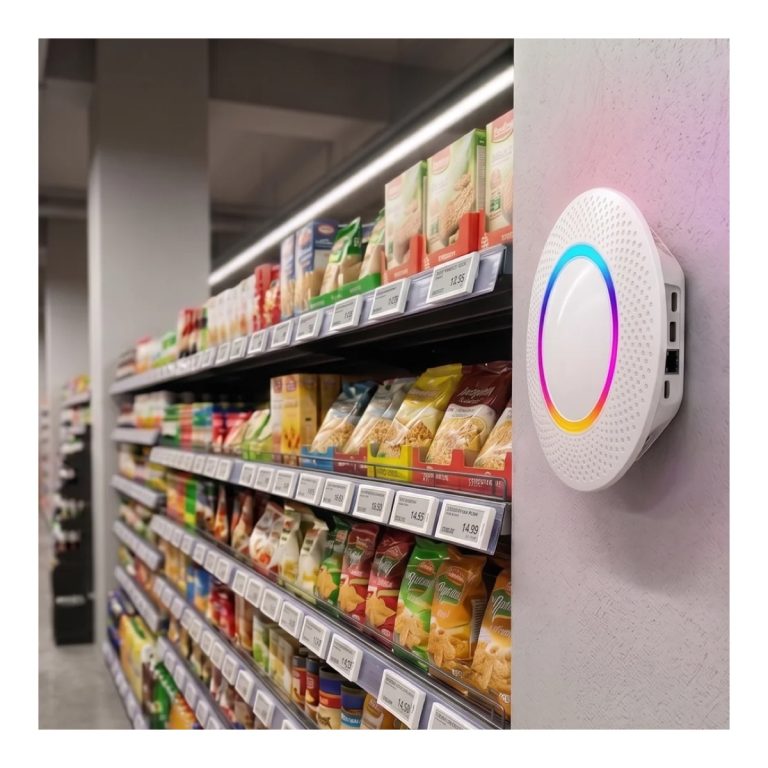 VyTag Gateway G1-E ESL ağ geçidi, market rafı kurulumu